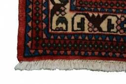 Central medallion detail of 2000s Abadeh rug from Iran / Persia