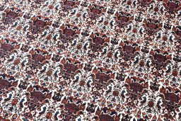 Central medallion detail of 1950s Abadeh rug from Iran / Persia