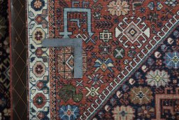 Surface texture of New Abadeh rug with natural Wool and intricate pattern
