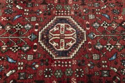 Central medallion detail of 2000s Abadeh rug from Iran / Persia