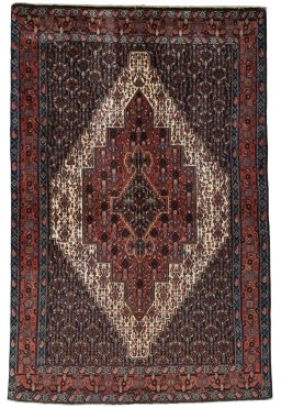Full view of 1970s Afshar rug from Iran / Persia, 185 × 121 cm in Multi Color tones