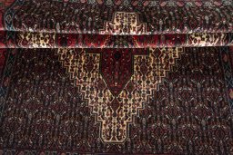 Full view of 1970s Afshar rug from Iran / Persia, 185 × 121 cm in Multi Color tones