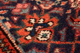 Surface texture of 2018s Ardebil rug with natural Wool and intricate pattern