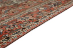 Central medallion detail of 1940s Bakhtiar rug from Iran / Persia