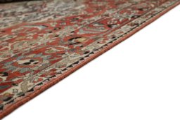 Central medallion detail of 1940s Bakhtiar rug from Iran / Persia