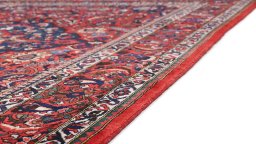Central medallion detail of 1940s Bakhtiar rug from Iran / Persia