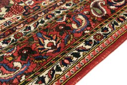 Central medallion detail of 1950s Bakhtiar rug from Iran / Persia