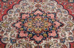 Central medallion detail of New Bakhtiar rug from Iran / Persia