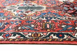 Central medallion detail of 1950s Bakhtiar rug from Iran / Persia