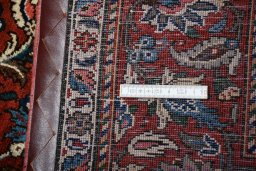 Central medallion detail of 1930s Bakhtiar rug from Iran / Persia