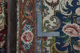 Close-up detail of New Bakhtiar rug from Iran / Persia showing Wool weave