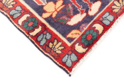 Central medallion detail of 1970s Bakhtiar rug from Iran / Persia