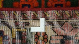 Full view of 1990s Bakhtiar rug from Iran / Persia, 270 × 195 cm in Multi Color tones
