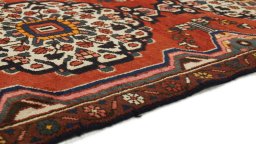Central medallion detail of 2000s Bakhtiar rug from Iran / Persia