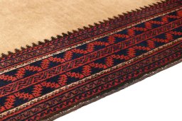 Central medallion detail of 1940s Baloch rug from Iran / Persia