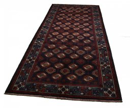 Central medallion detail of 2000s Baloch rug from Iran / Persia