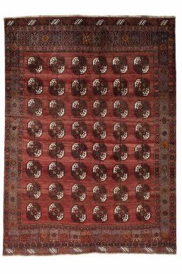 Full view of 2000s Baloch rug from Iran / Persia, 288 × 210 cm in Red tones