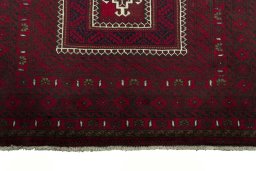 Central medallion detail of 2000s Baloch rug from Iran / Persia