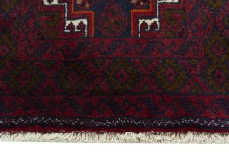 Central medallion detail of 2000s Baloch rug from Iran / Persia