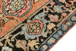 Central medallion detail of 1880s Gharajeh rug from Iran / Persia