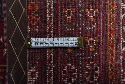 Close-up detail of 2000s Ghashghai rug from Iran / Persia showing Wool weave