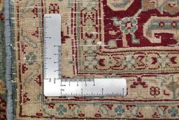 Full view of 1920s Hamedan rug from Iran / Persia, 340 × 243 cm in Blue tones