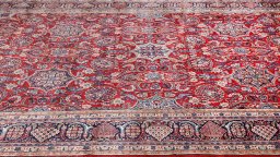 Central medallion detail of 1910s Hamedan rug from Iran / Persia