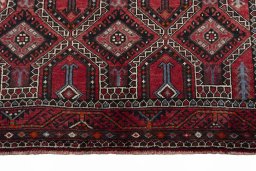 Central medallion detail of 2000s Hamedan rug from Iran / Persia