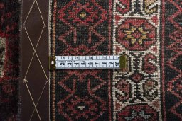 Full view of 2000s Hamedan rug from Iran / Persia, 285 × 137 cm in Gray tones