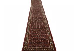 Surface texture of New Hamedan rug with natural Wool and intricate pattern