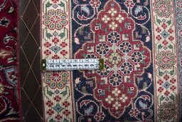 Surface texture of New Hamedan rug with natural Cork and intricate pattern