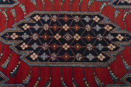 Central medallion detail of 1930s Hamedan rug from Iran / Persia
