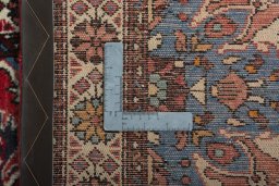 Surface texture of New Hamedan rug with natural Wool and intricate pattern