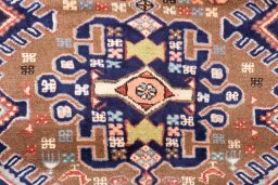 Full view of 1994s Hamedan rug from Iran / Persia, 398 × 85 cm in Multi Color tones