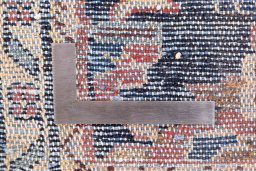 Close-up detail of 2001s Hamedan rug from Iran / Persia showing Wool weave