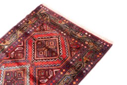 Surface texture of 1997s Hamedan rug with natural Wool and intricate pattern