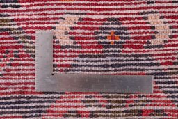 Close-up detail of 1975s Hamedan rug from Iran / Persia showing Wool weave