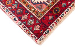 Central medallion detail of 1982s Hamedan rug from Iran / Persia