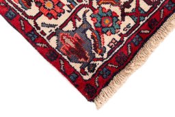 Central medallion detail of 1975s Hamedan rug from Iran / Persia