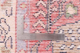 Close-up detail of 1976s Hamedan rug from Iran / Persia showing Wool weave