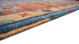 Central medallion detail of 1990s Heriz rug from Afghanistan