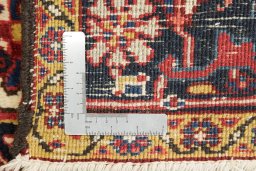 Full view of 1940s Heriz rug from Iran / Persia, 351 × 234 cm in Red tones
