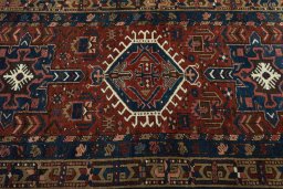 Central medallion detail of 1930s Heriz rug from Iran / Persia
