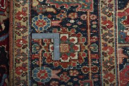 Central medallion detail of 1930s Heriz rug from Iran / Persia