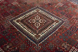 Central medallion detail of 1970s Joshagan rug from Iran / Persia