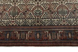 Central medallion detail of 1950s Joshagan rug from Iran / Persia