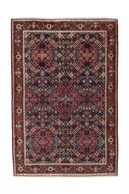 Full view of 2000s Joshagan rug from Iran / Persia, 320 × 217 cm in Blue tones