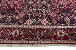 Full view of 2000s Joshagan rug from Iran / Persia, 320 × 217 cm in Blue tones
