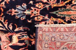 Close-up detail of 1975s Koliai rug from Iran / Persia showing Wool weave