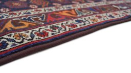Central medallion detail of 1990s Kurdi rug from Iran / Persia